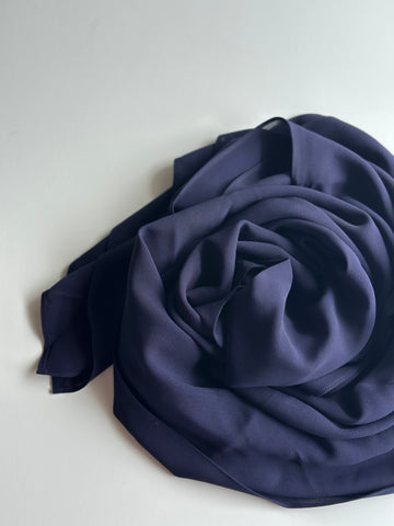 Navy / Korean Chiffon