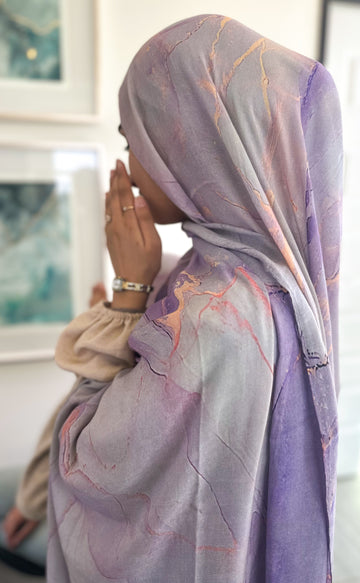 Lilac Marble / Modal Print