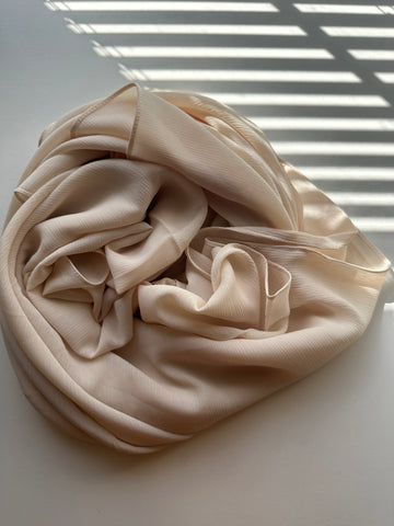 Cream / Crinkle Chiffon