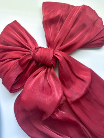 Red / Shimmer Silk