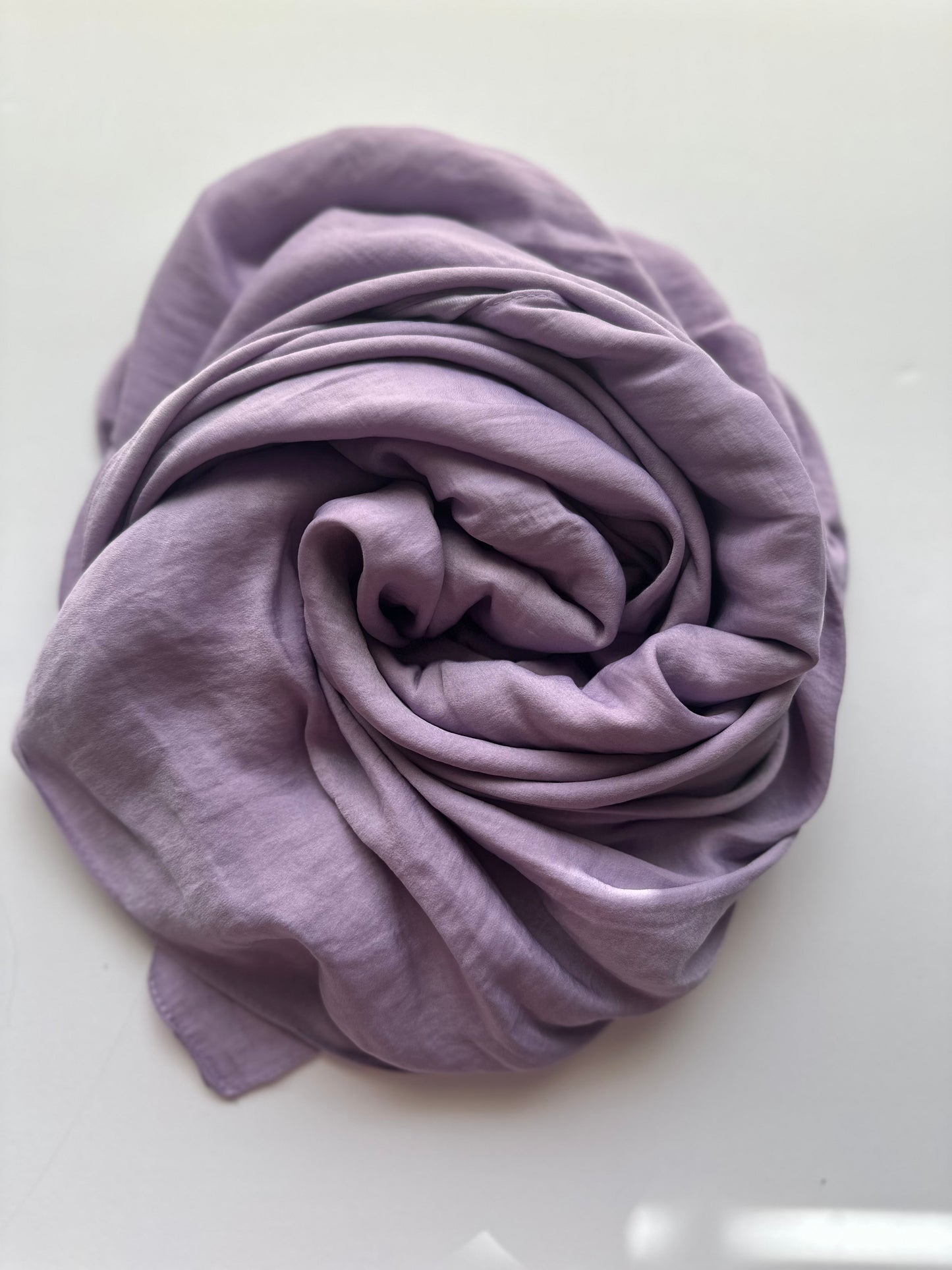 Velvet Silk Hijab in Lilac
