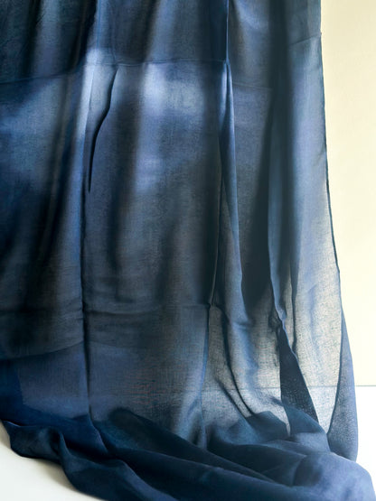 Cloudy night printed modal hijab, third alternate view