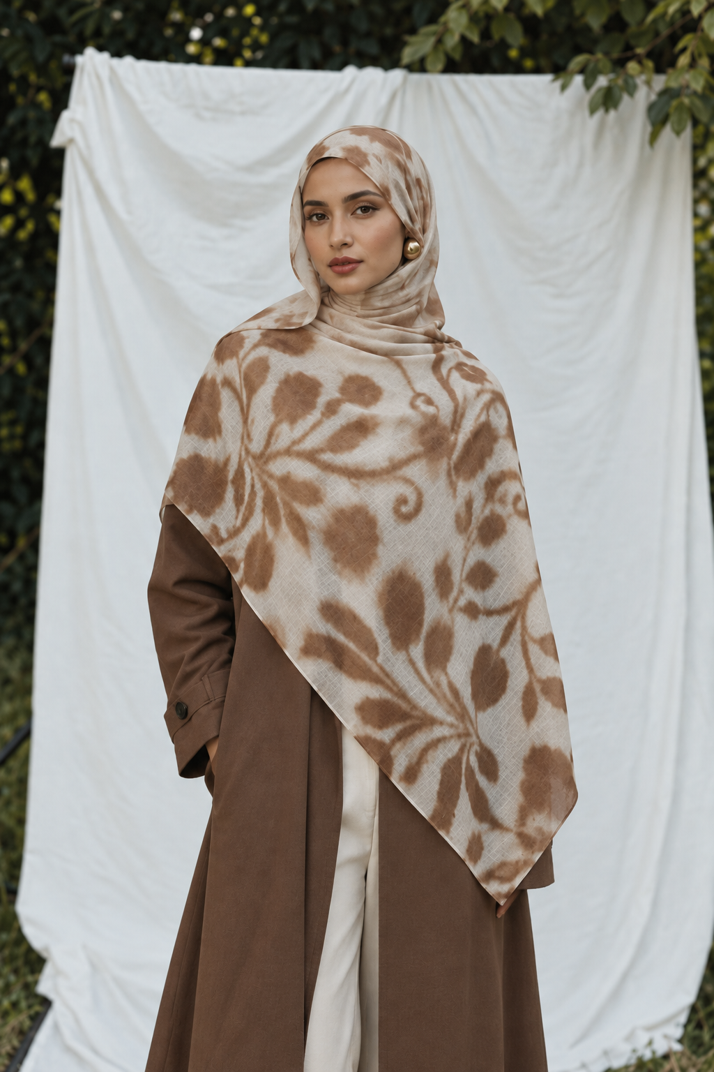 Leaves of Fall Printed Modal Hijab