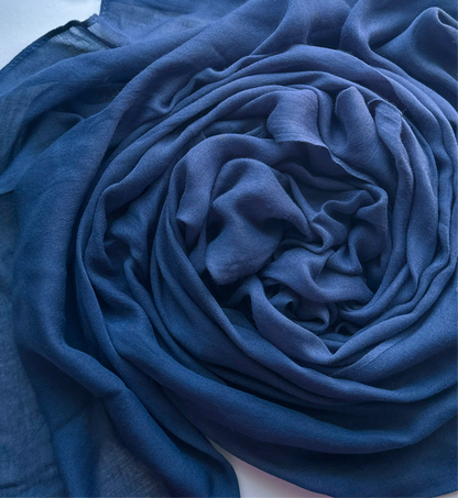 Modal Cotton Hijab in Navy