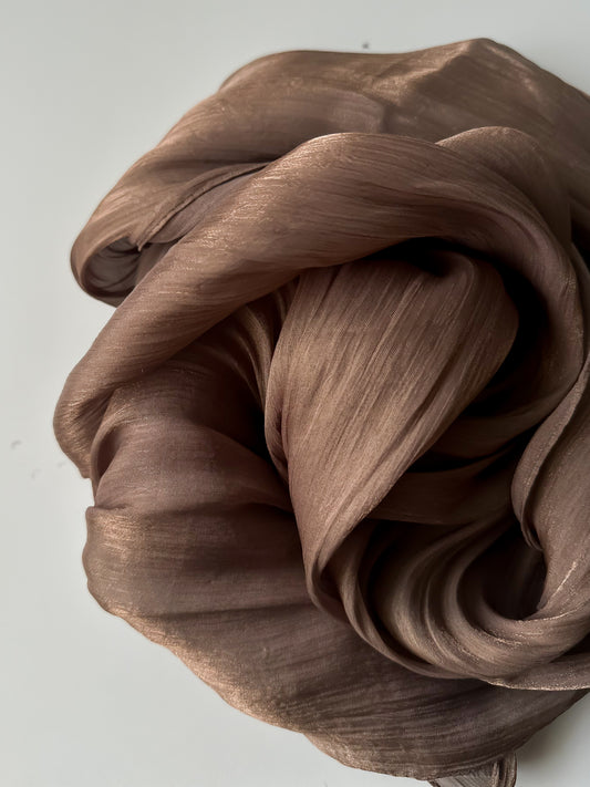 Coffee / Shimmer Silk