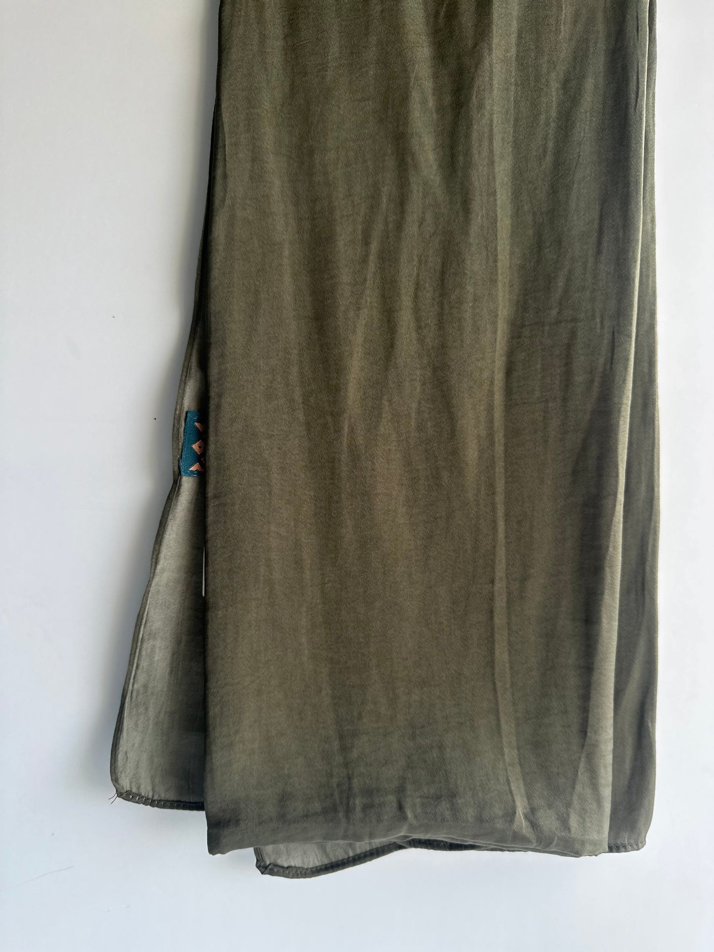 Velvet Silk Hijab in Hunter