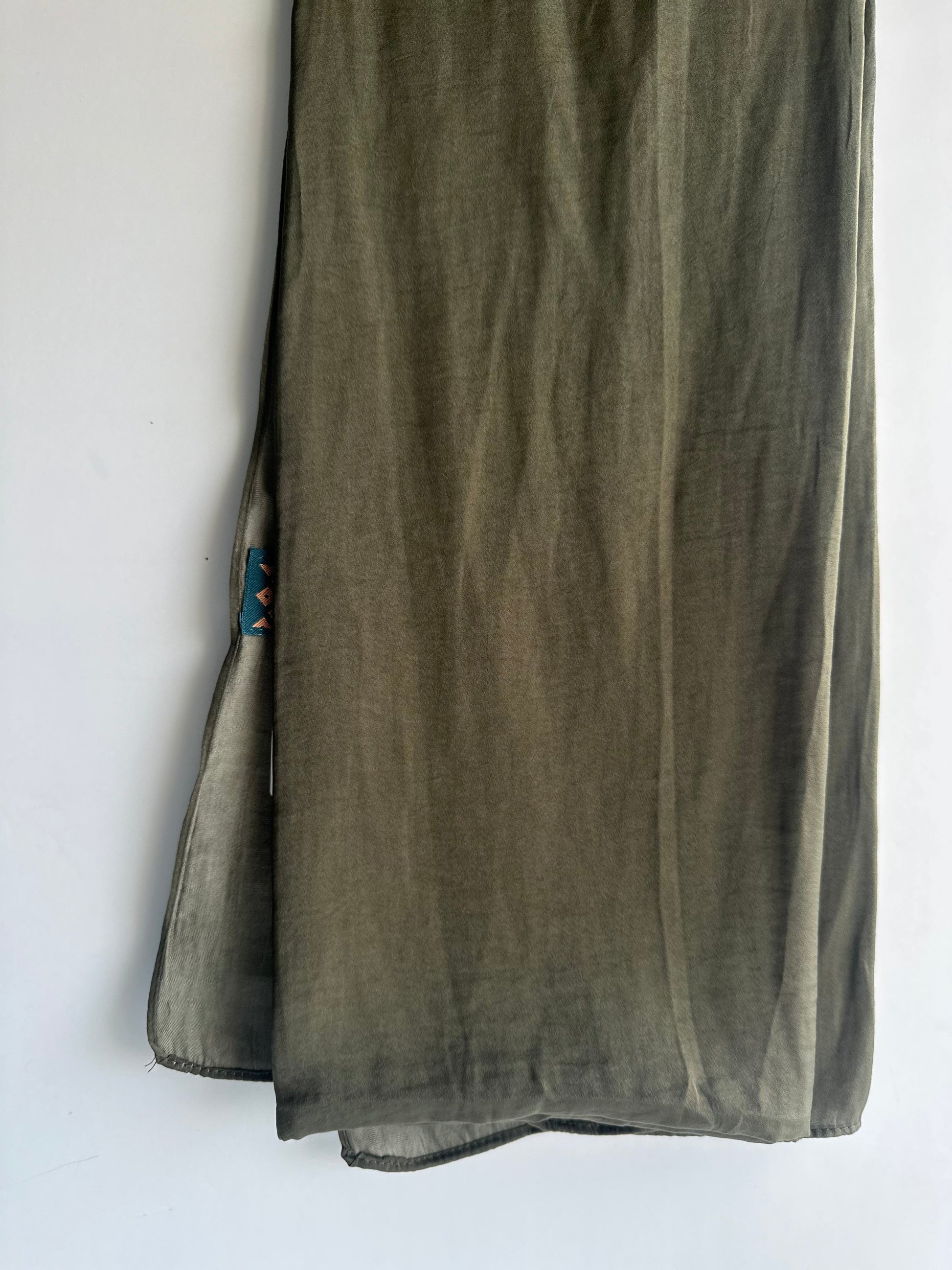 Velvet Silk Hijab in Hunter