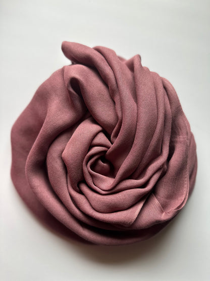 Modal Cotton Hijab in Old Rose
