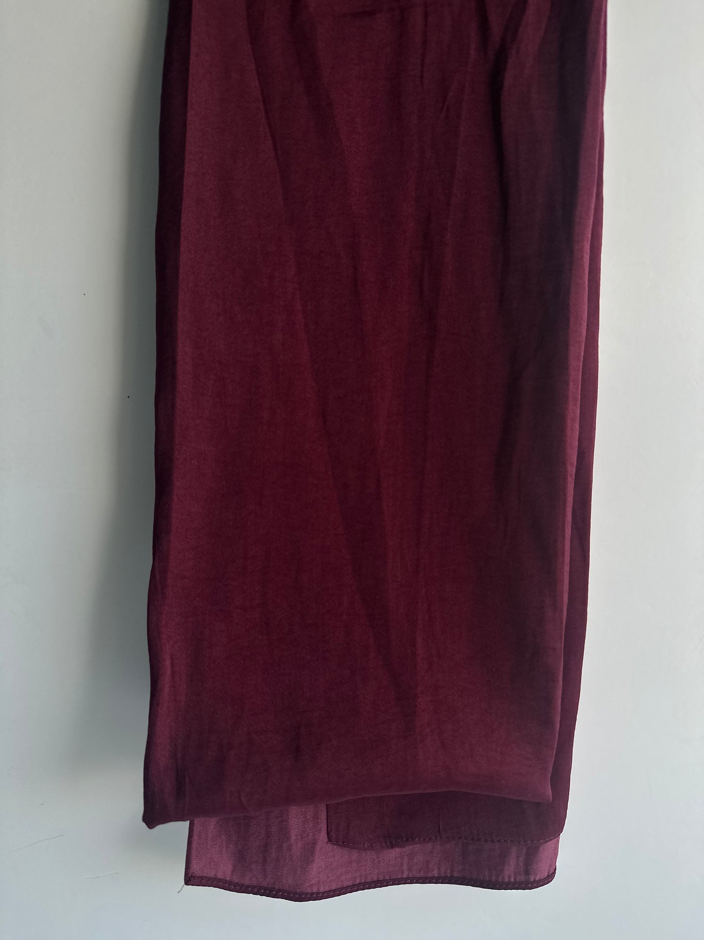 Velvet Silk Hijab in Mahogany