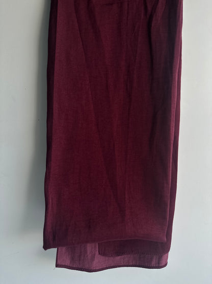 Velvet Silk Hijab in Mahogany