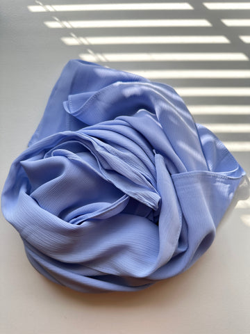 Steel blue / Crinkle Chiffon