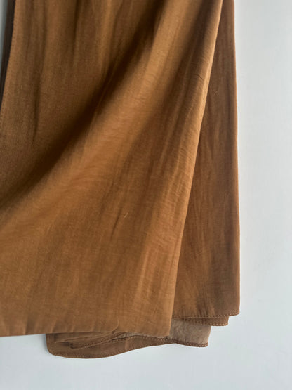 Velvet Silk Hijab in Chocolate