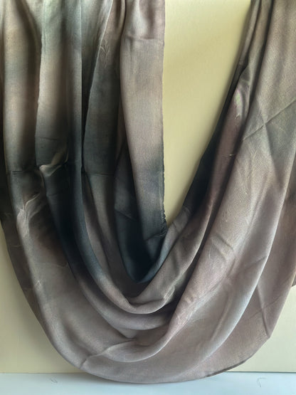 Smoky tides printed modal hijab, fourth alternate view