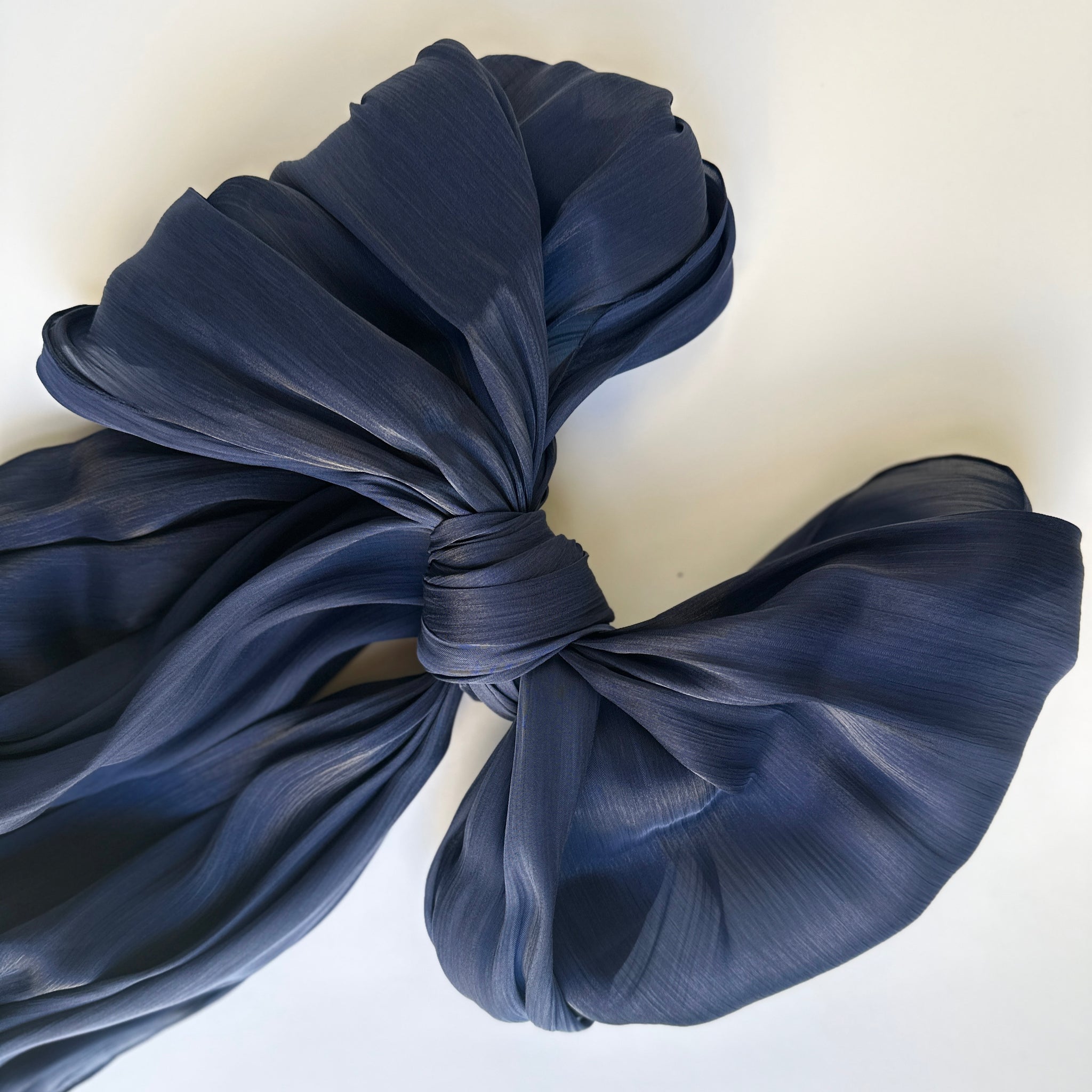 Navy / Shimmer Silk