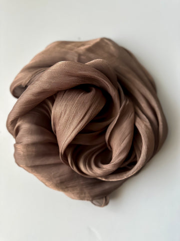 Coffee / Shimmer Silk