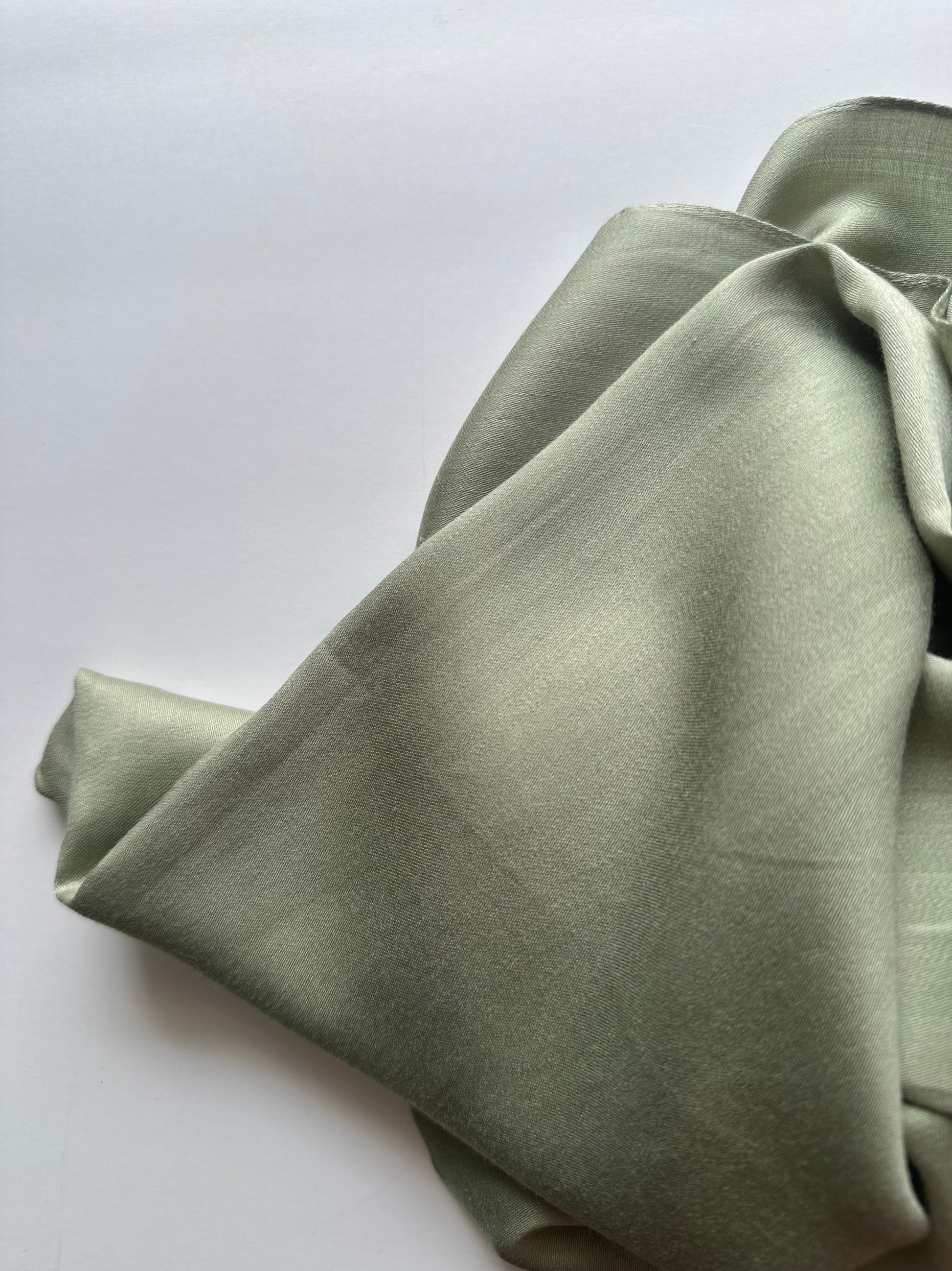 Modal Satin Hijab in Sage