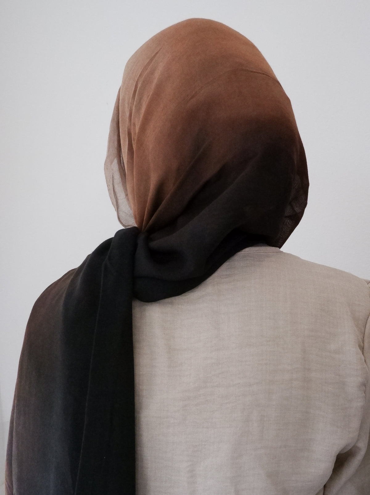 Eclipse meadow printed modal hijab, alternate view