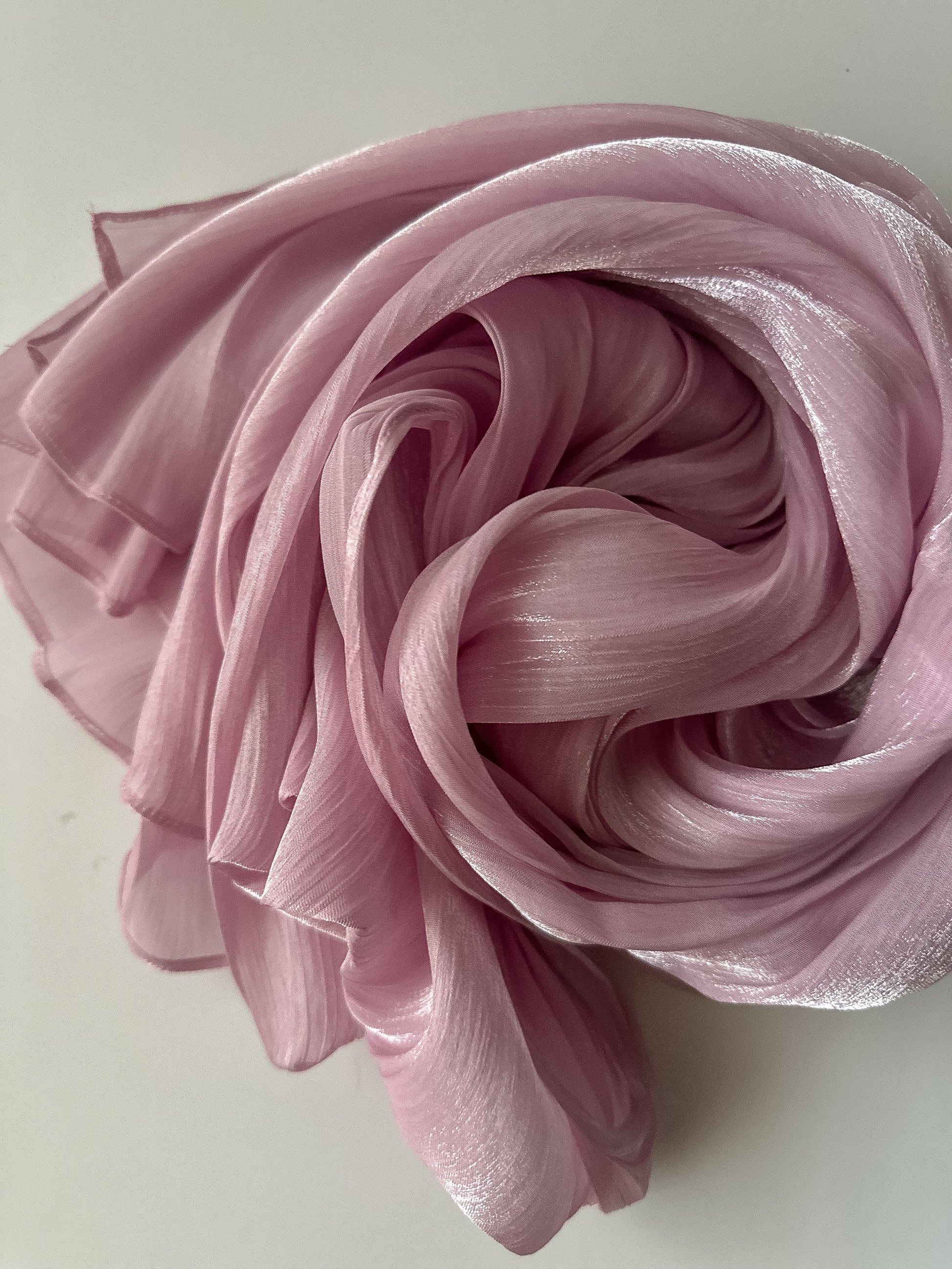Shimmer Silk Hijab in Mauve