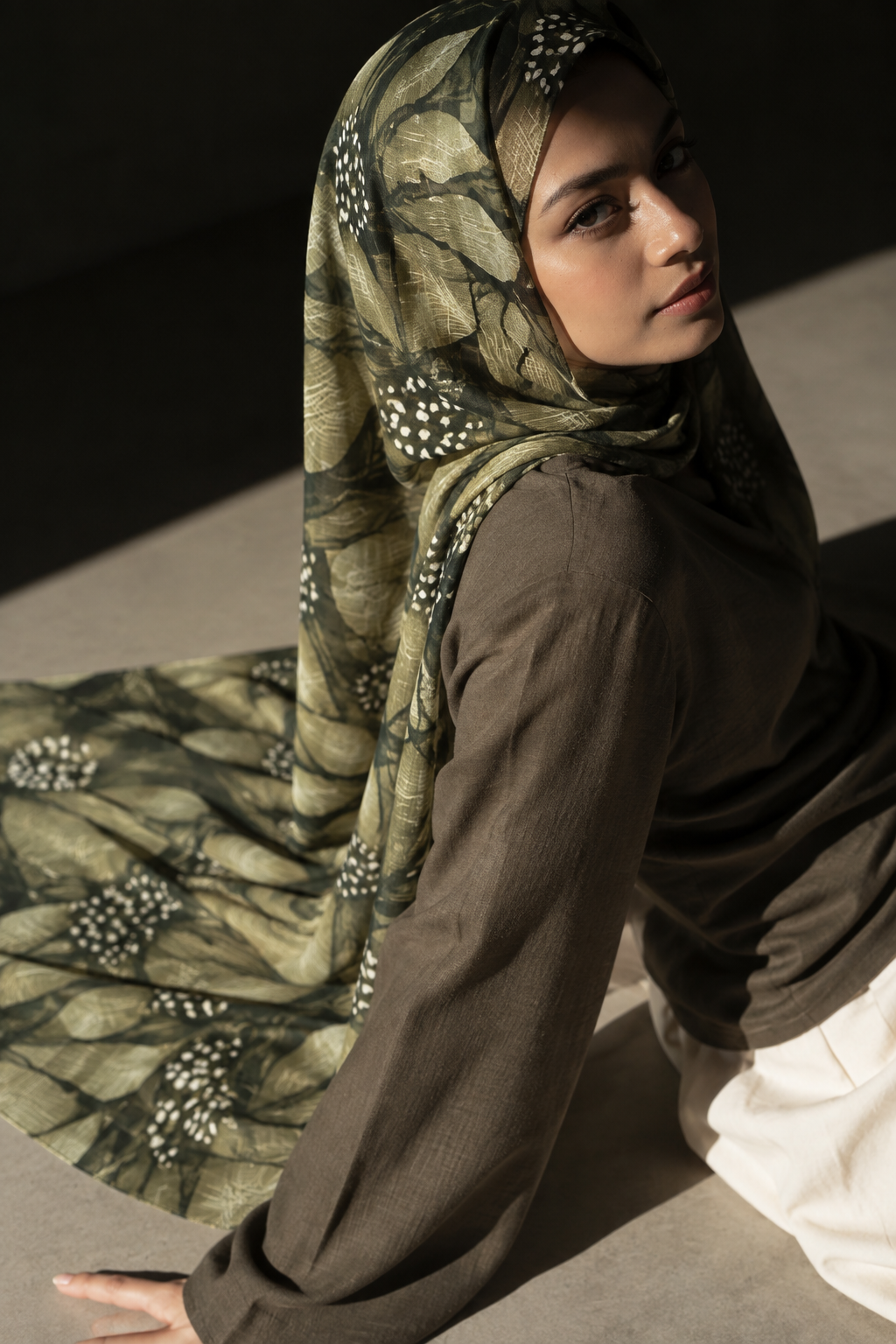 Autumn Veil Printed Modal Hijab