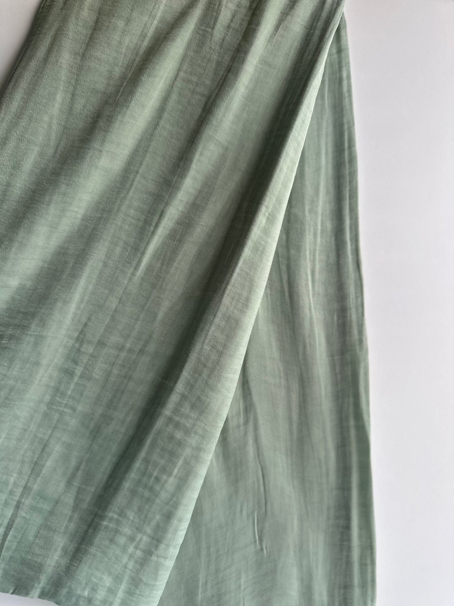 Velvet Silk Hijab in Sage