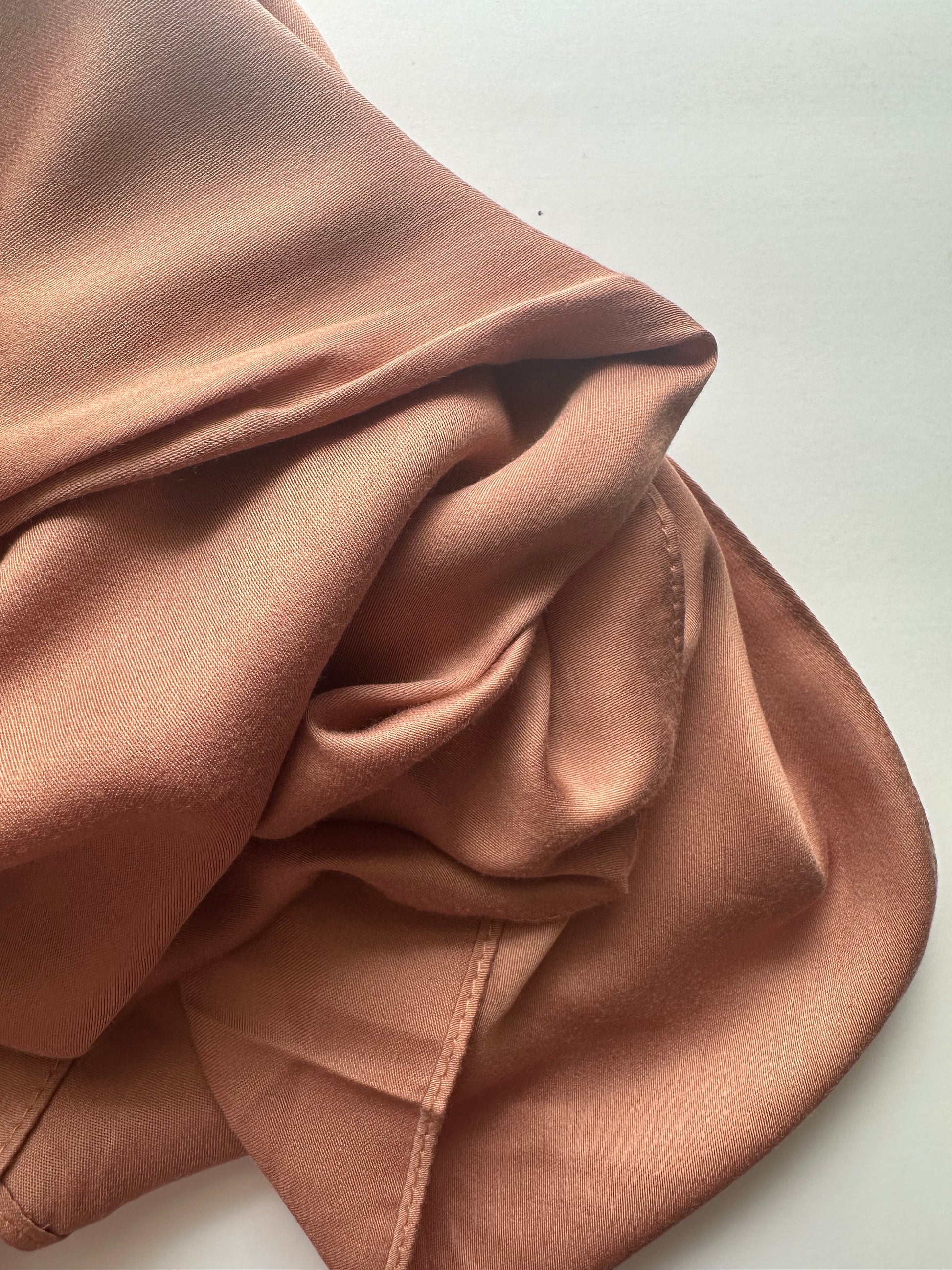 Modal Satin Hijab in Rosewood