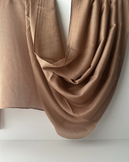 Modal Cotton Hijab in Wood