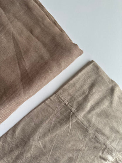 Modal Cotton Matching Set in Beige