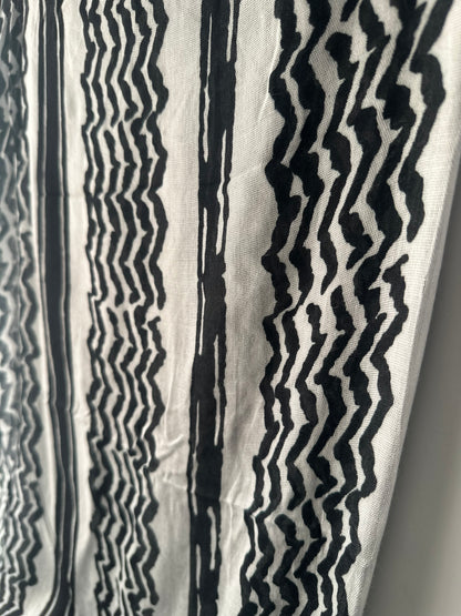 Black keffiyeh print hijab, alternate view