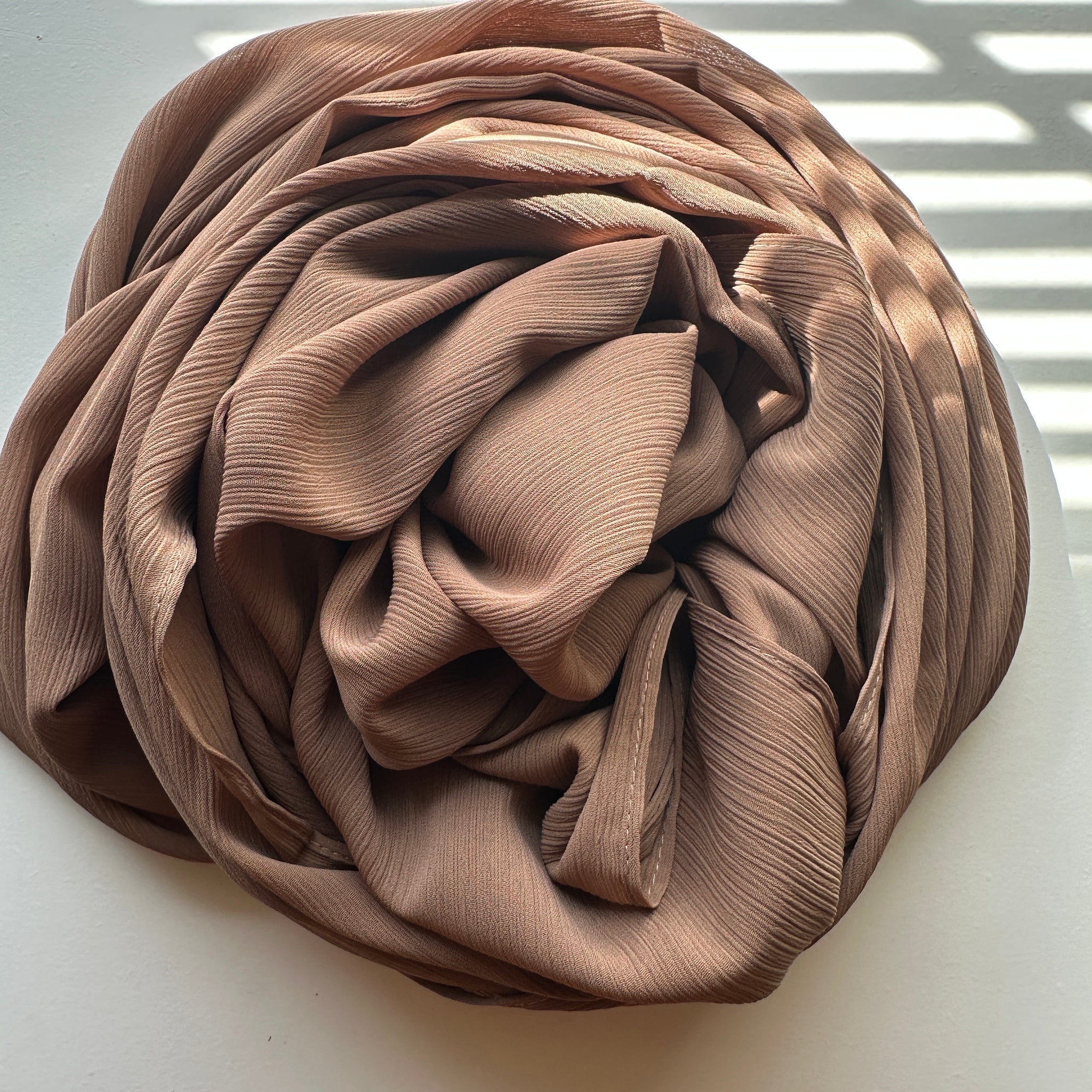 Wood / Crinkle Chiffon