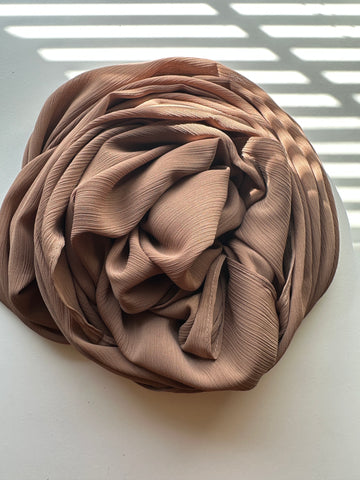 Wood / Crinkle Chiffon