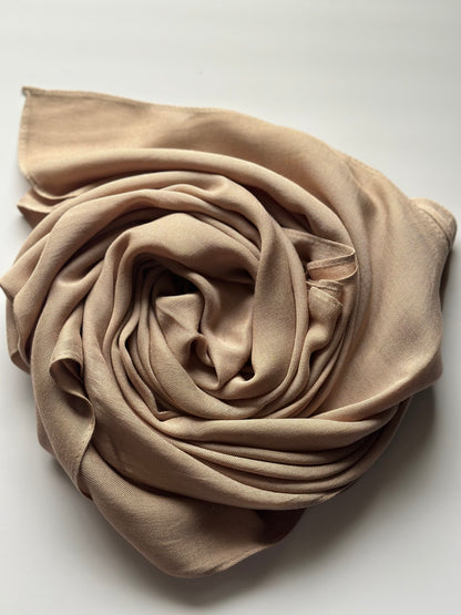 Modal Cotton Hijab in Camel