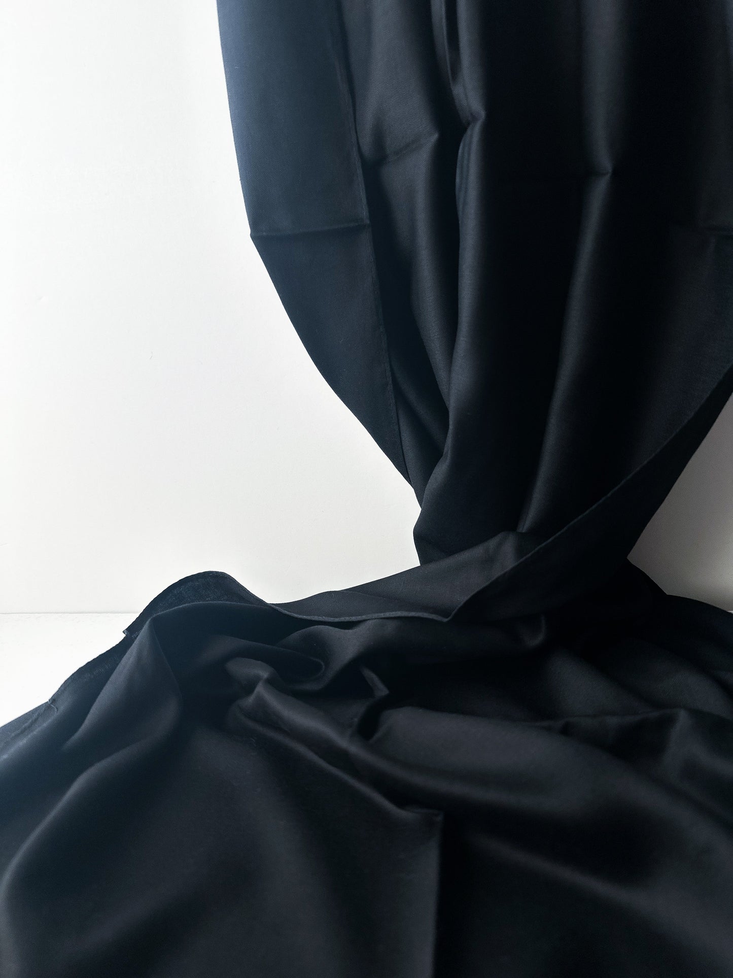 Modal Satin Hijab in Black
