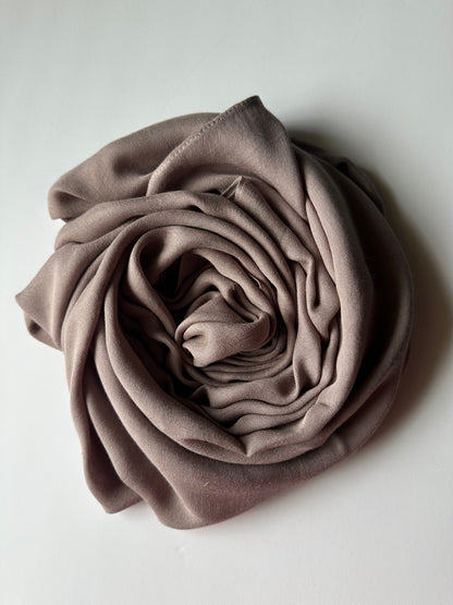 Modal Cotton Hijab in Hazelnut