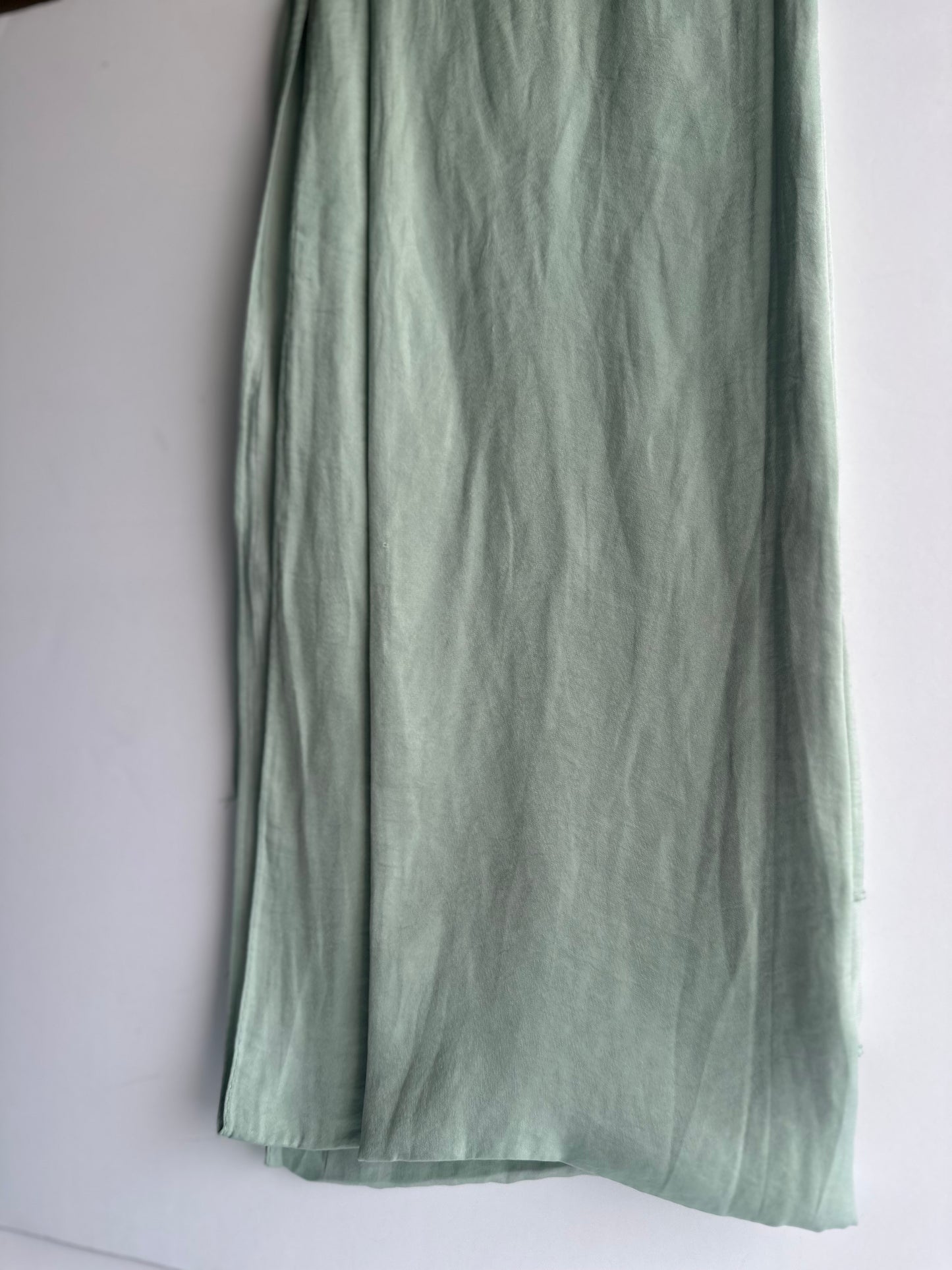 Velvet Silk Hijab in Mint