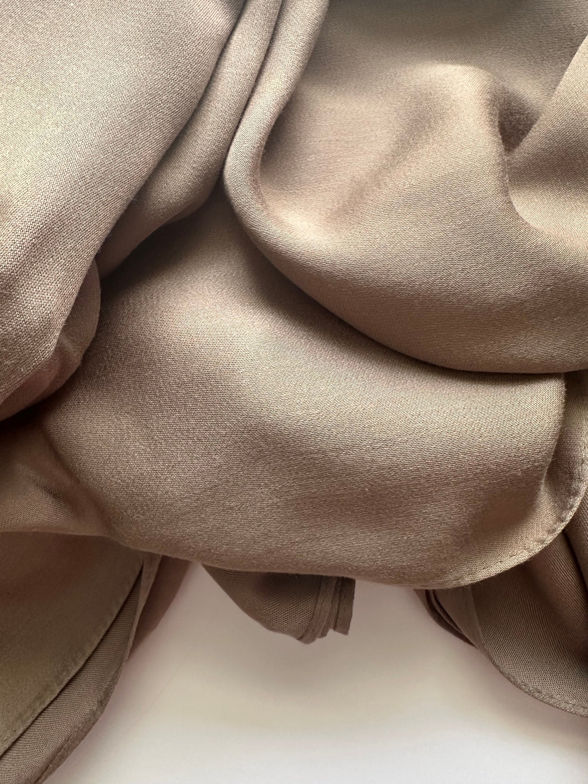 Modal Satin Hijab in Coffee