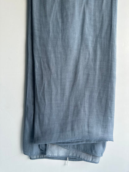 Velvet Silk Hijab in Sky