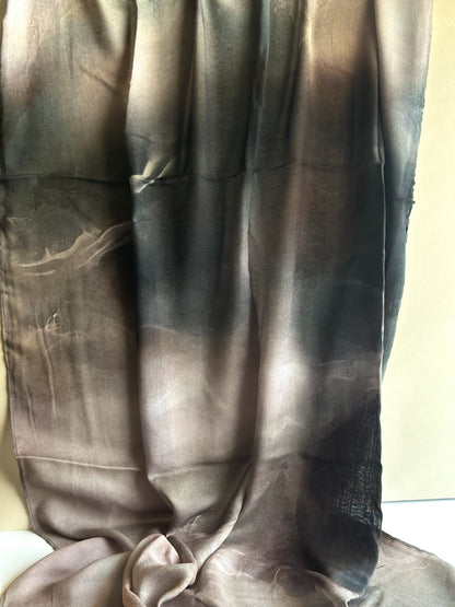 Smoky tides printed modal hijab, third alternate view