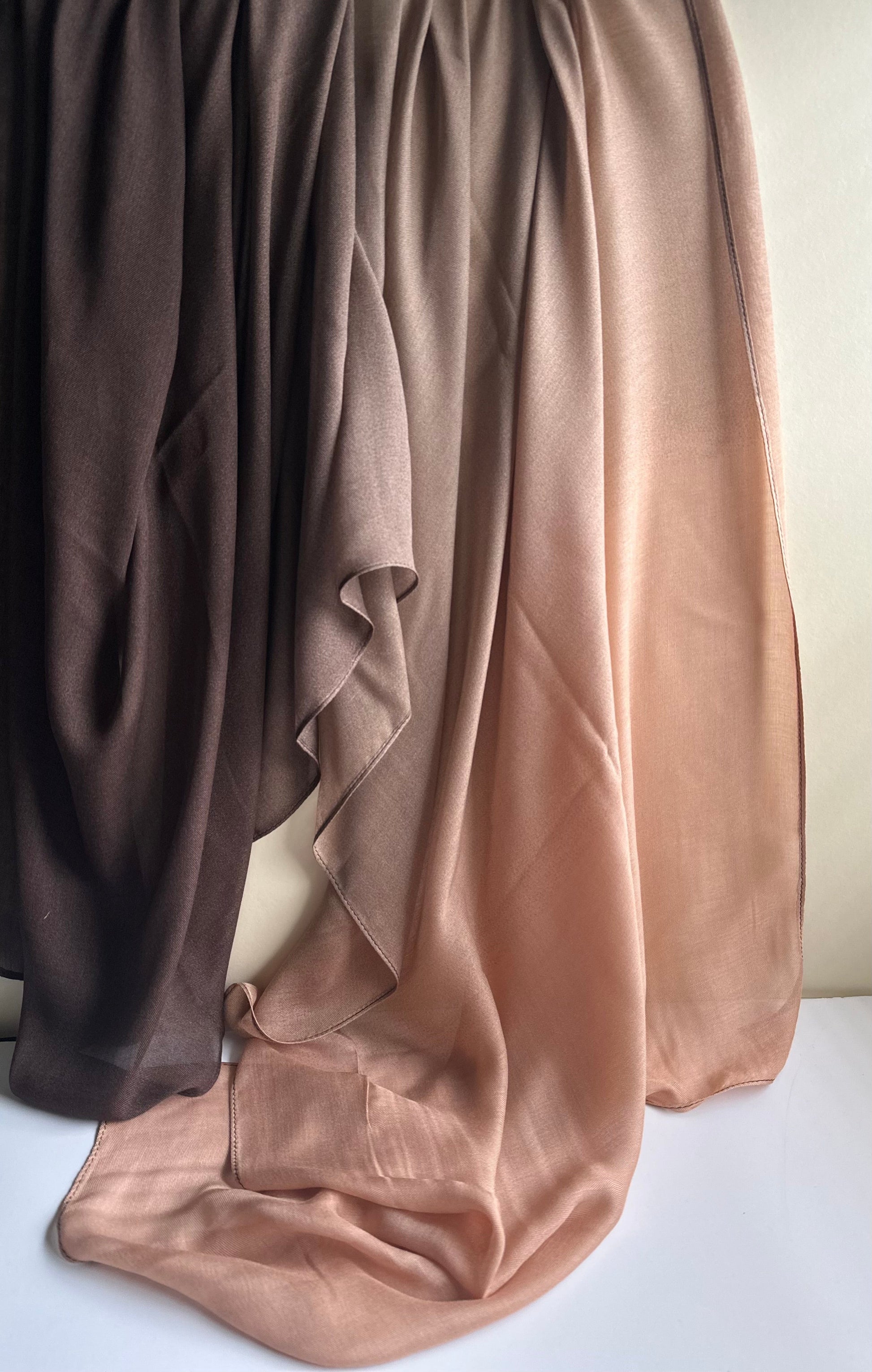 Ombré Modal Hijab in Mauve & Peach