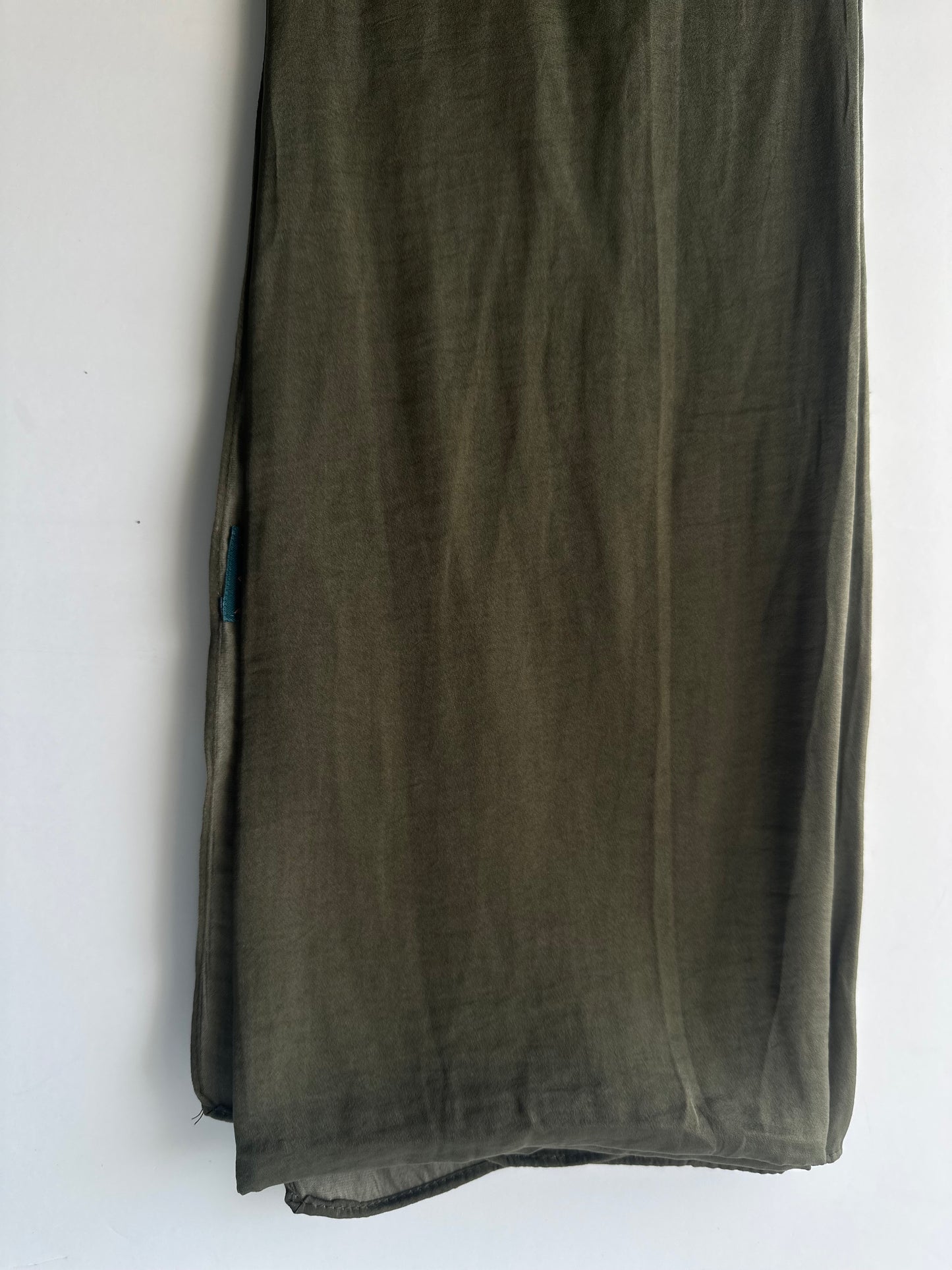 Velvet Silk Hijab in Hunter