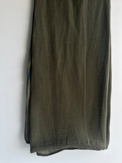 Velvet Silk Hijab in Hunter