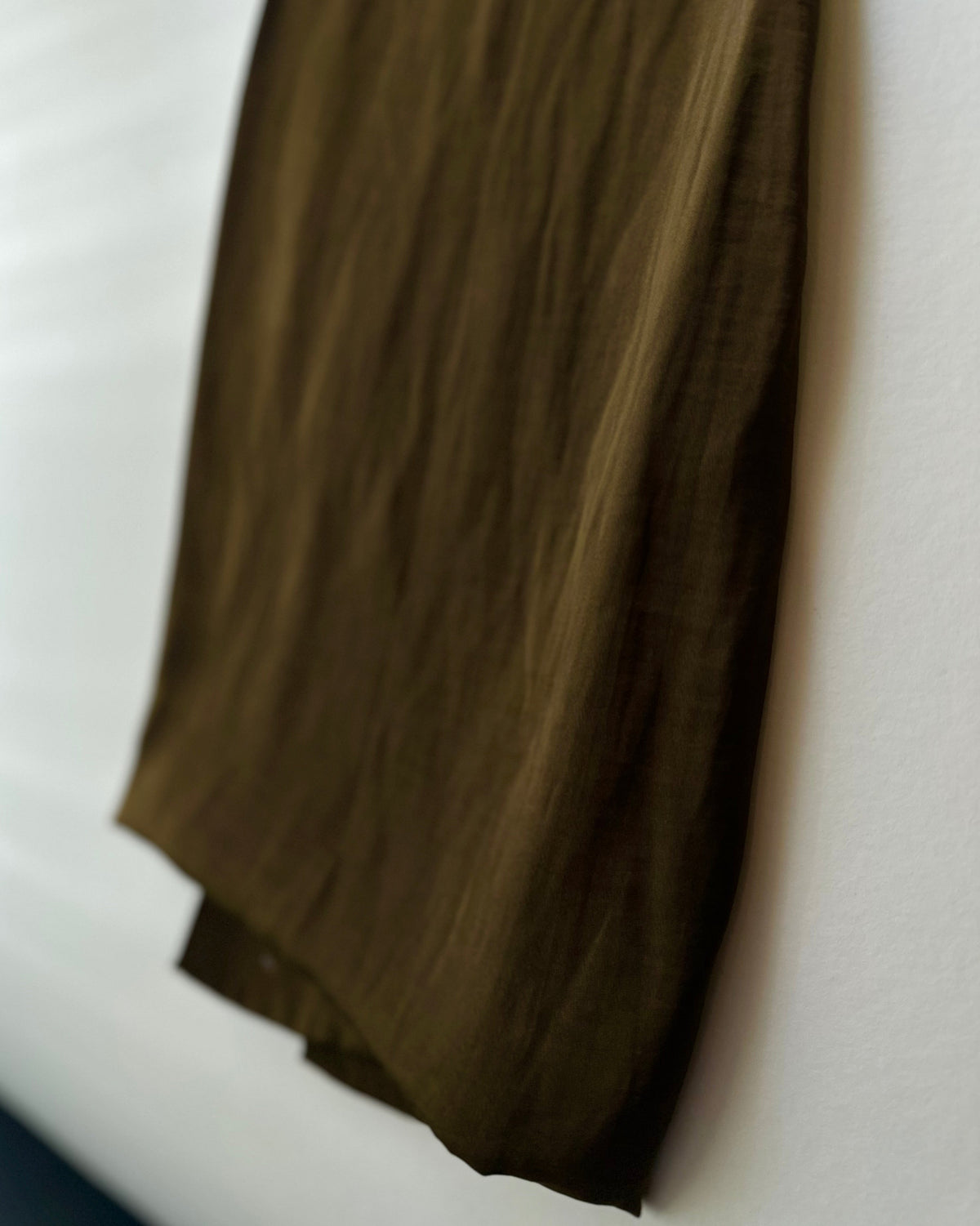 Velvet Silk Hijab in Olive