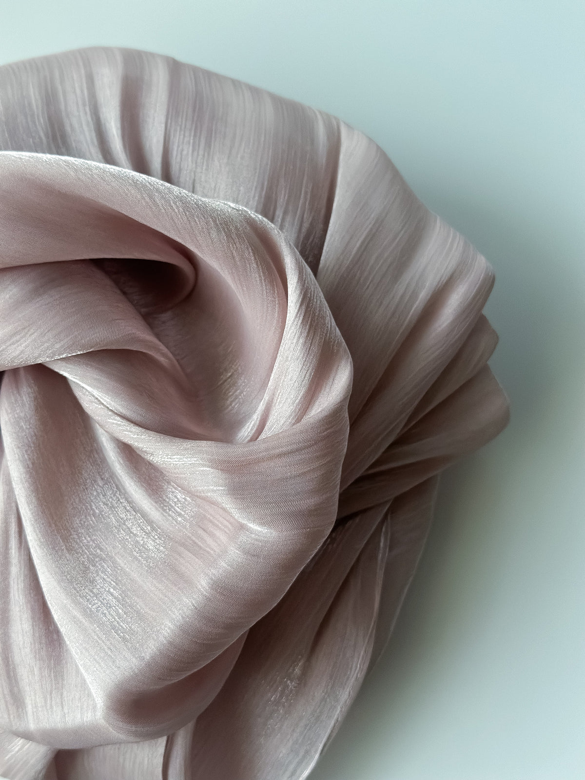 Shimmer Silk Hijab in Dusty Rose