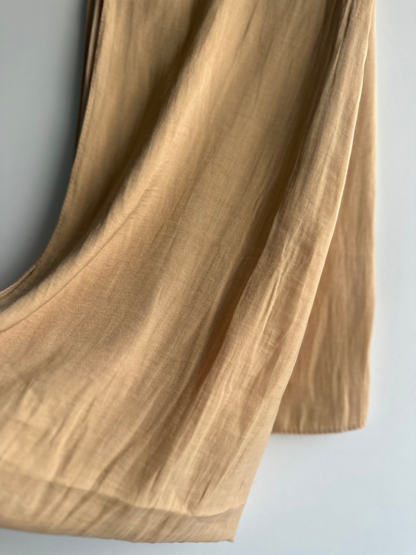 Velvet Silk Hijab in Sand