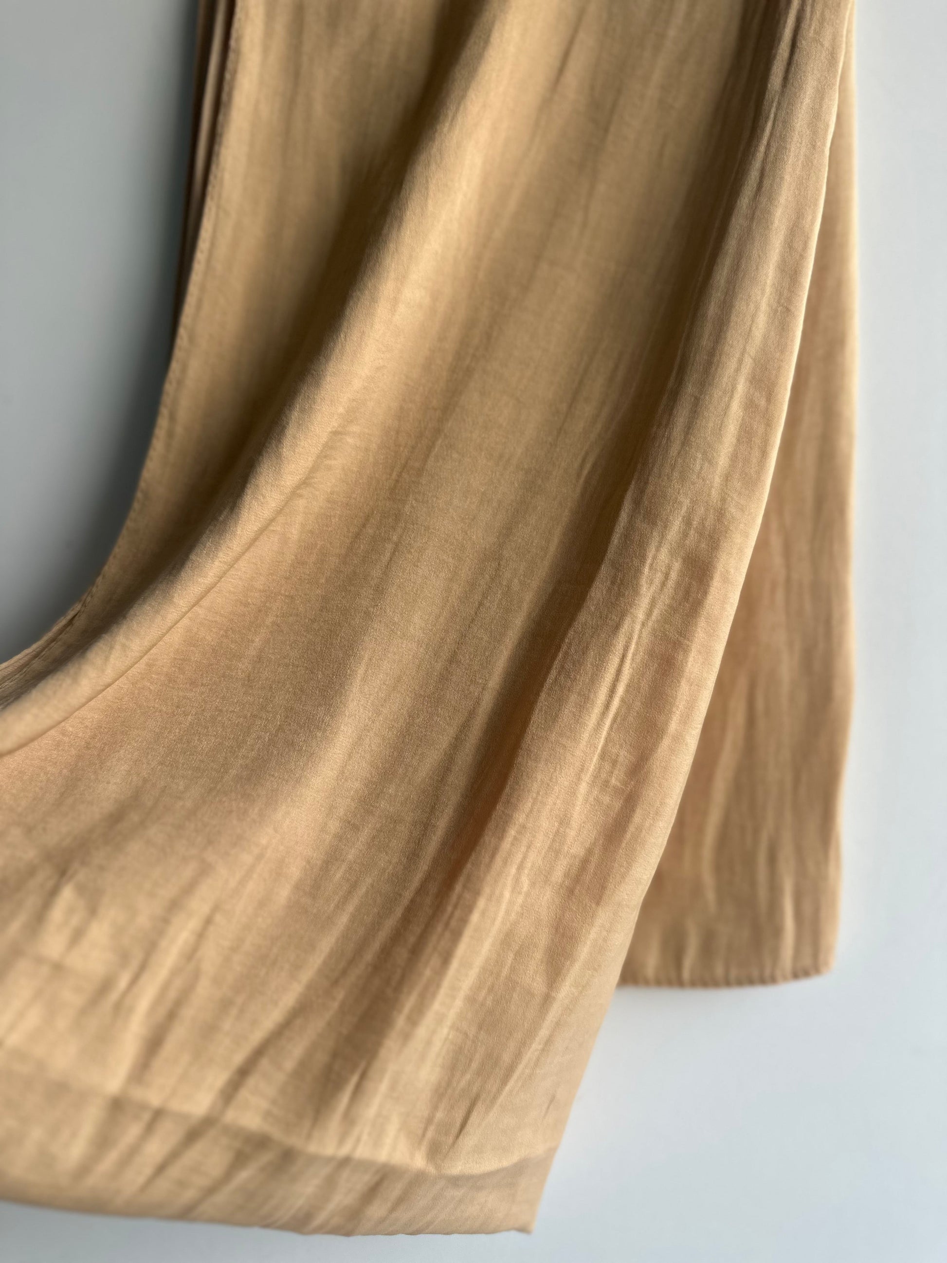 Velvet Silk Hijab in Sand