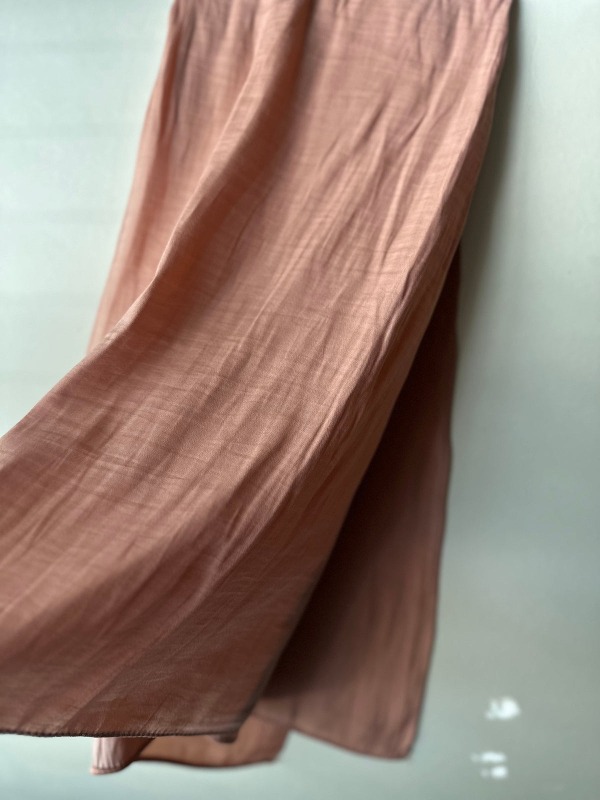 Velvet Silk Hijab in Salmon