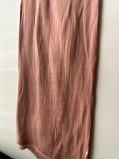 Velvet Silk Hijab in Salmon