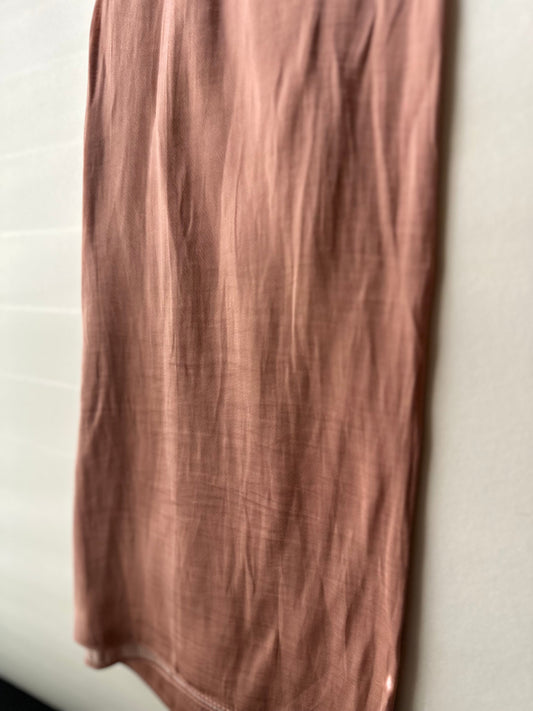 Velvet Silk Hijab in Salmon