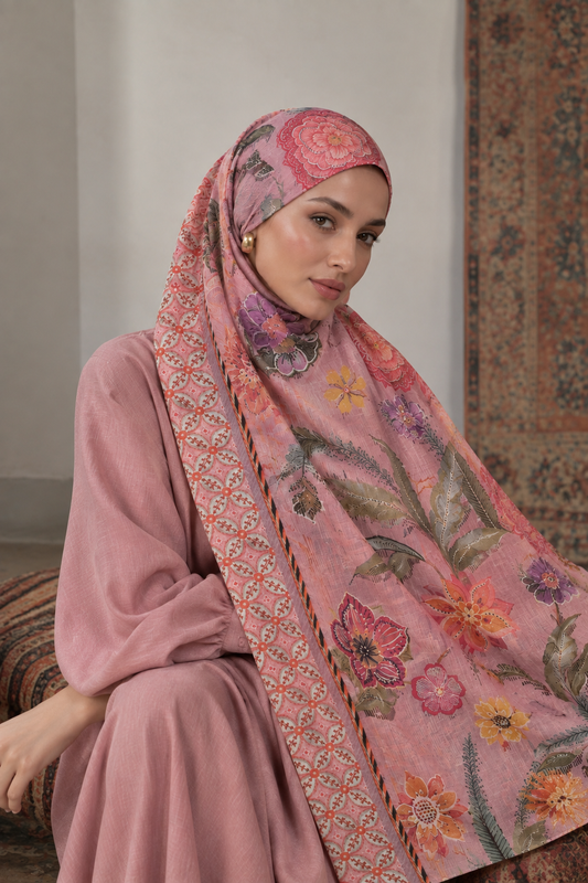Rawdah Printed Modal Hijab