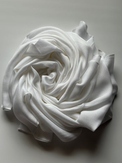 Modal Cotton Hijab in White
