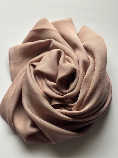 Modal Cotton Hijab in Dusty Rose